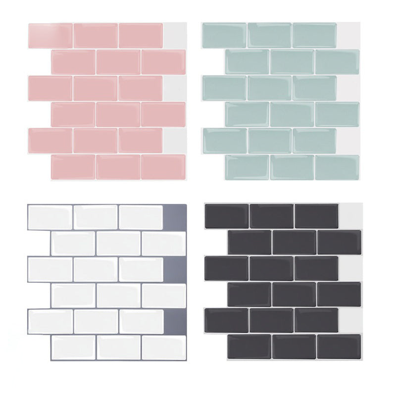Lisslune | Simple Peel & Stick Tile Scratch-Resistant Plastic Peel and Stick Subway Tile for Shower