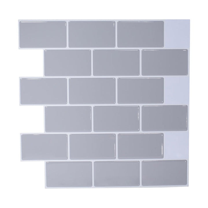Lisslune | Simple Peel & Stick Tile Scratch-Resistant Plastic Peel and Stick Subway Tile for Shower