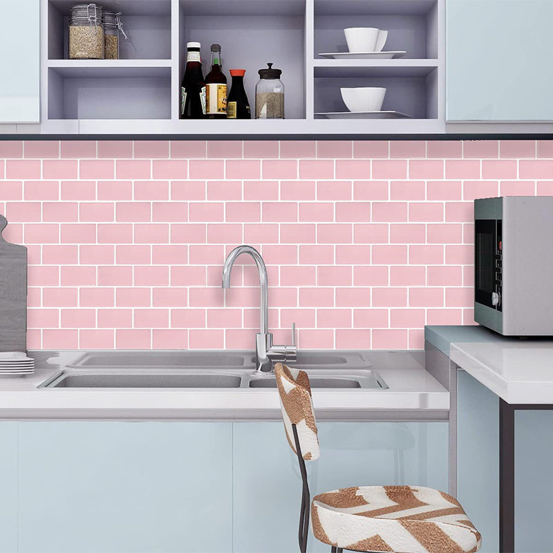 Lisslune | Simple Peel & Stick Tile Scratch-Resistant Plastic Peel and Stick Subway Tile for Shower