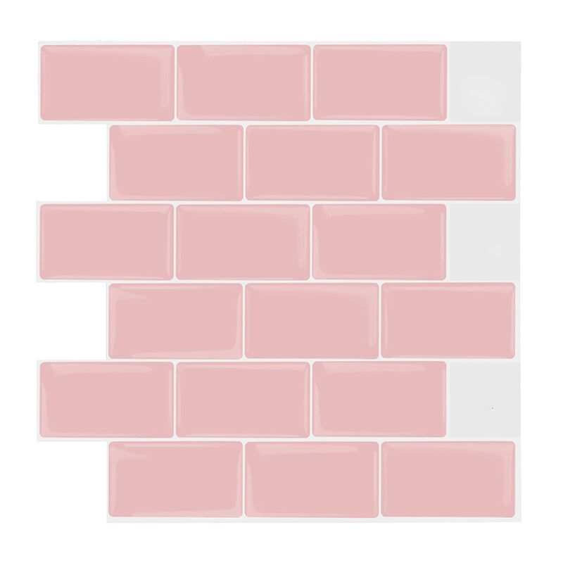 Lisslune | Simple Peel & Stick Tile Scratch-Resistant Plastic Peel and Stick Subway Tile for Shower