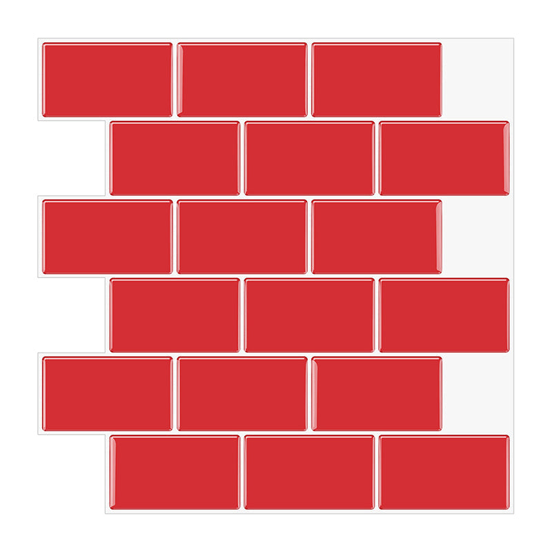 Lisslune | Simple Peel & Stick Tile Scratch-Resistant Plastic Peel and Stick Subway Tile for Shower