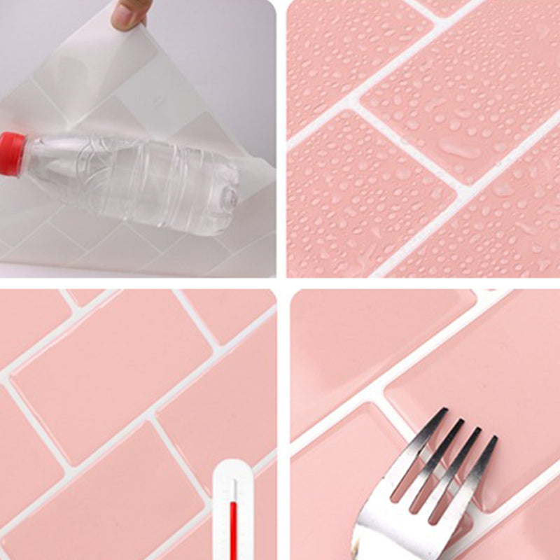 Lisslune | Simple Peel & Stick Tile Scratch-Resistant Plastic Peel and Stick Subway Tile for Shower