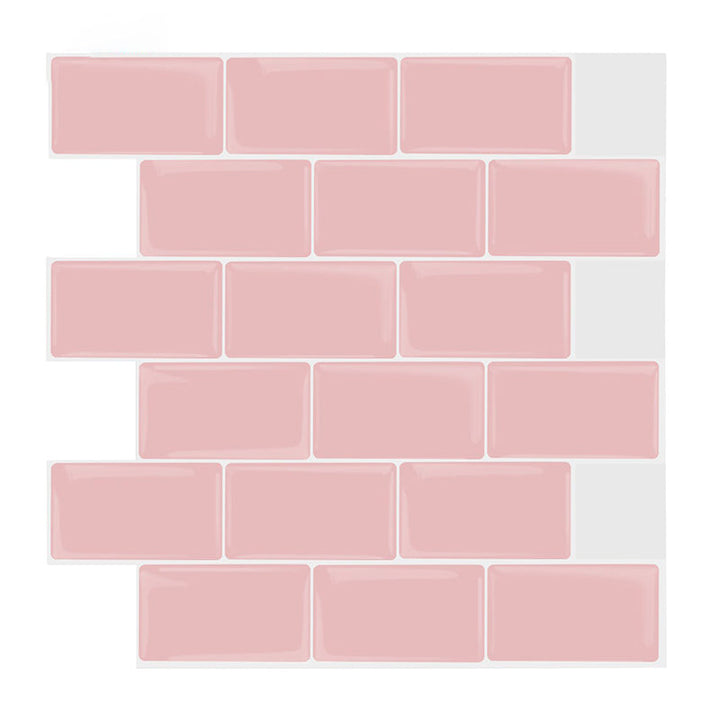 Lisslune | Simple Peel & Stick Tile Scratch-Resistant Plastic Peel and Stick Subway Tile for Shower