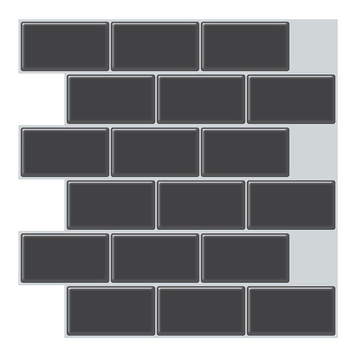 Lisslune | Simple Peel & Stick Tile Scratch-Resistant Plastic Peel and Stick Subway Tile for Shower