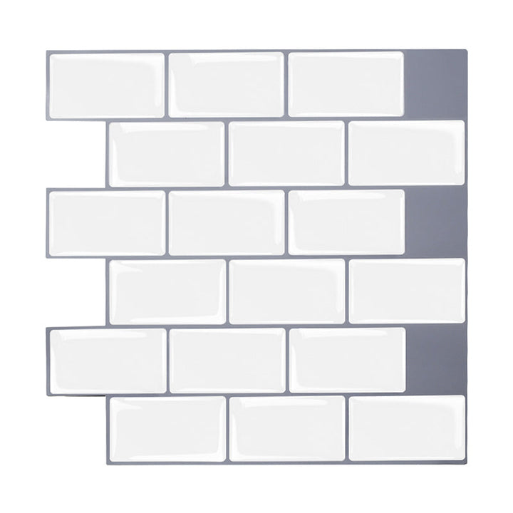 Lisslune | Simple Peel & Stick Tile Scratch-Resistant Plastic Peel and Stick Subway Tile for Shower