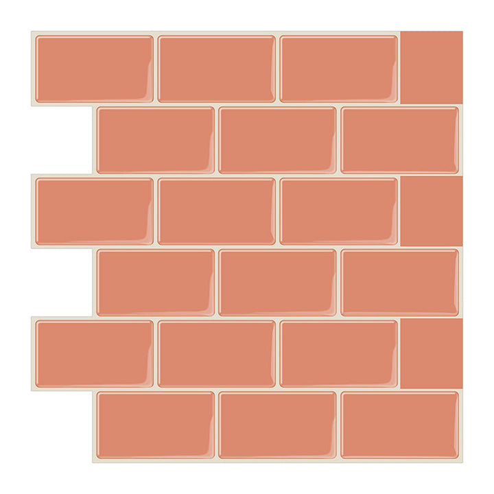 Lisslune | Simple Peel & Stick Tile Scratch-Resistant Plastic Peel and Stick Subway Tile for Shower