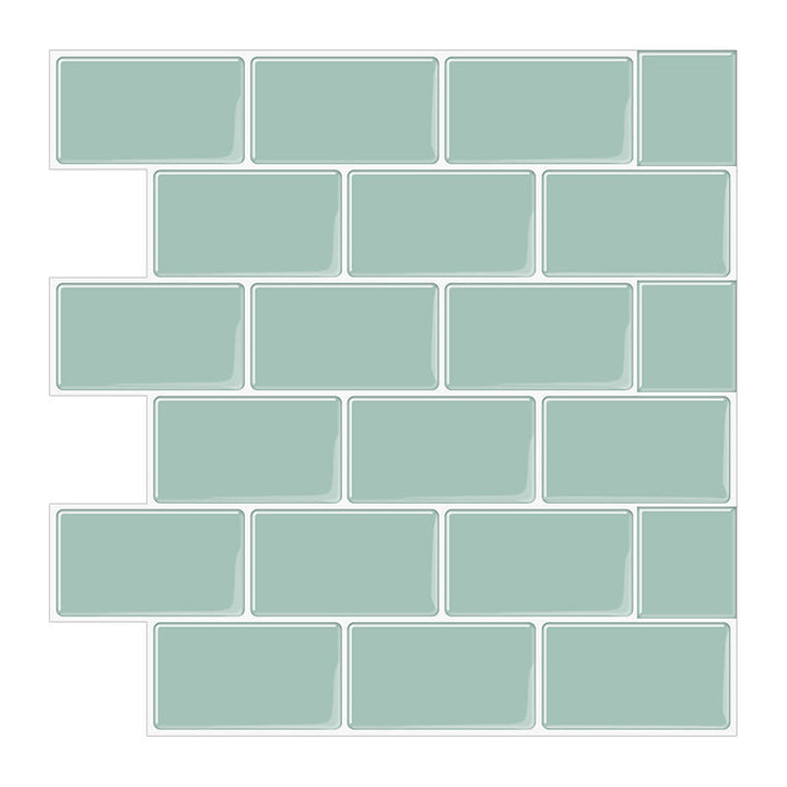 Lisslune | Simple Peel & Stick Tile Scratch-Resistant Plastic Peel and Stick Subway Tile for Shower