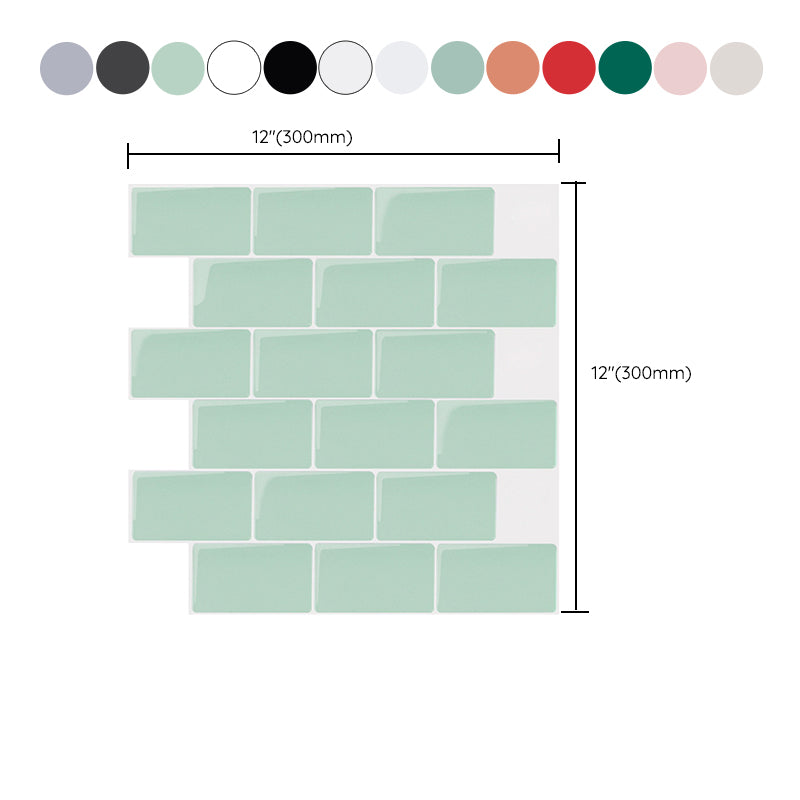 Lisslune | Simple Peel & Stick Tile Scratch-Resistant Plastic Peel and Stick Subway Tile for Shower