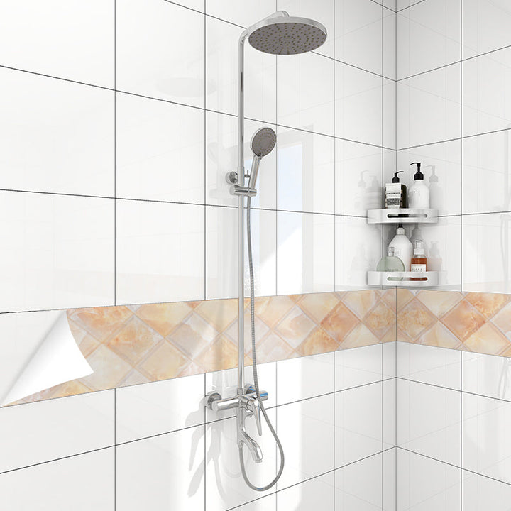 Lisslune | Modern splash guard tile marble print splash guard tile for peeling and sticking for the bathroom