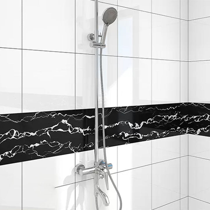 Lisslune | Modern splash guard tile marble print splash guard tile for peeling and sticking for the bathroom