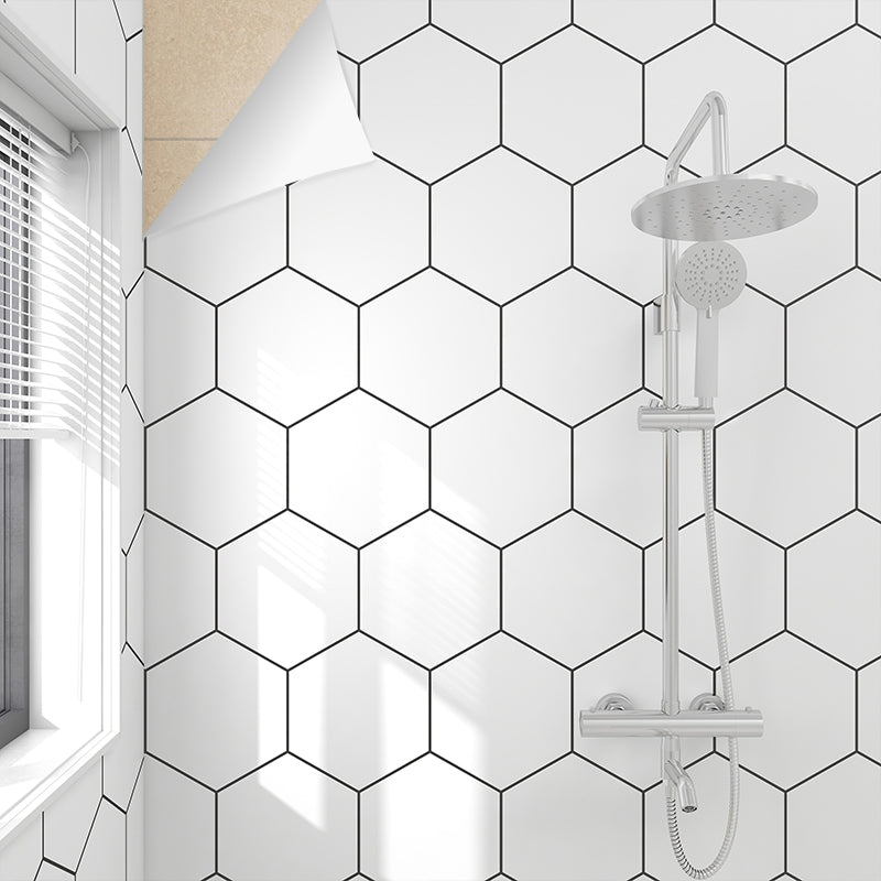 Lisslune | Modern Splash Protection Wallpaper Peel and Stick Mosaic Tile for Bathroom