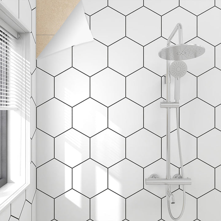 Lisslune | Modern Splash Protection Wallpaper Peel and Stick Mosaic Tile for Bathroom