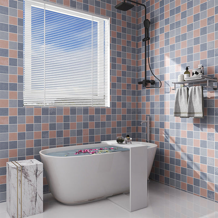 Lisslune | Modern Splash Protection Wallpaper Peel and Stick Mosaic Tile for Bathroom