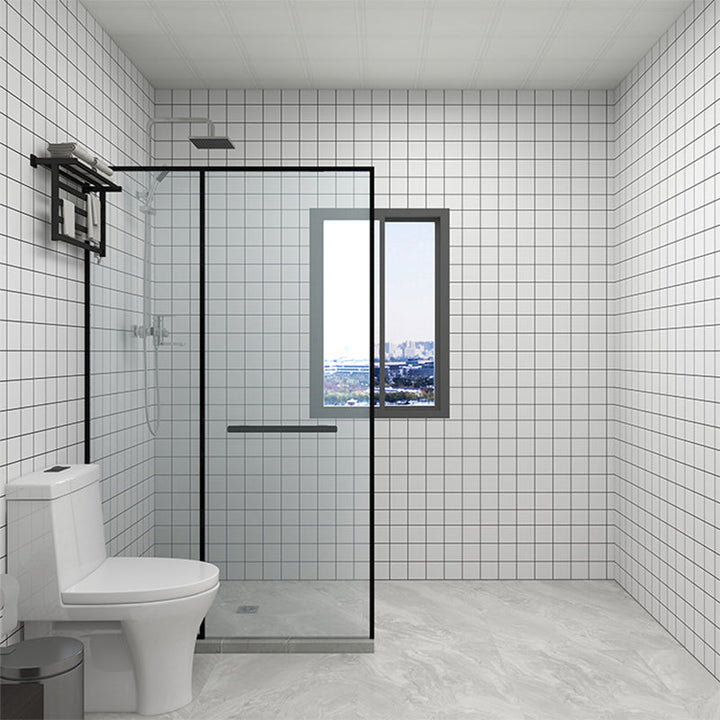 Lisslune | Modern Splash Protection Wallpaper Peel and Stick Mosaic Tile for Bathroom