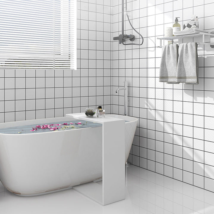 Lisslune | Modern Splash Protection Wallpaper Peel and Stick Mosaic Tile for Bathroom