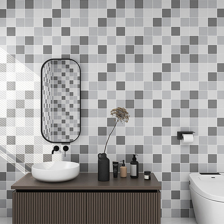 Lisslune | Modern Splash Protection Wallpaper Peel and Stick Mosaic Tile for Bathroom