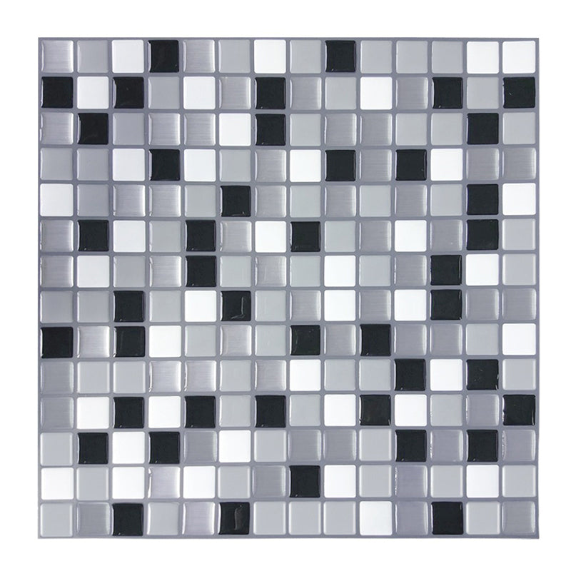 Lisslune | Peel-and-Stick Tile Square Stain-Resistant Mosaic Peel-and-Stick Tile for the Kitchen