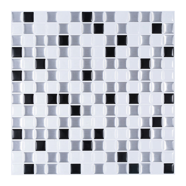 Lisslune | Peel-and-Stick Tile Square Stain-Resistant Mosaic Peel-and-Stick Tile for the Kitchen