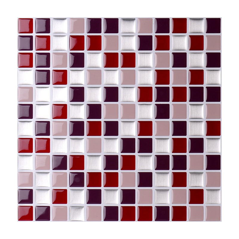 Lisslune | Peel-and-Stick Tile Square Stain-Resistant Mosaic Peel-and-Stick Tile for the Kitchen