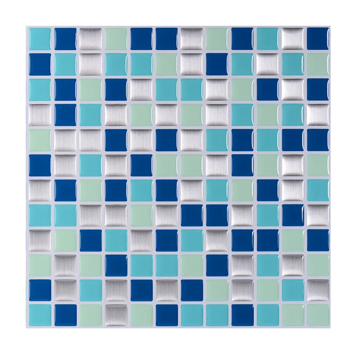 Lisslune | Peel-and-Stick Tile Square Stain-Resistant Mosaic Peel-and-Stick Tile for the Kitchen