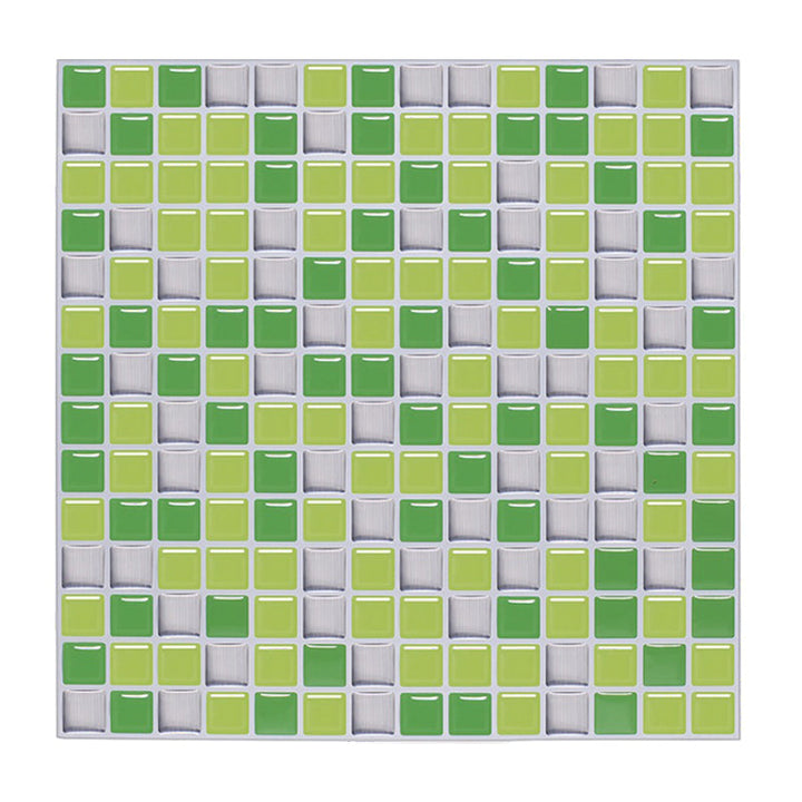 Lisslune | Peel-and-Stick Tile Square Stain-Resistant Mosaic Peel-and-Stick Tile for the Kitchen