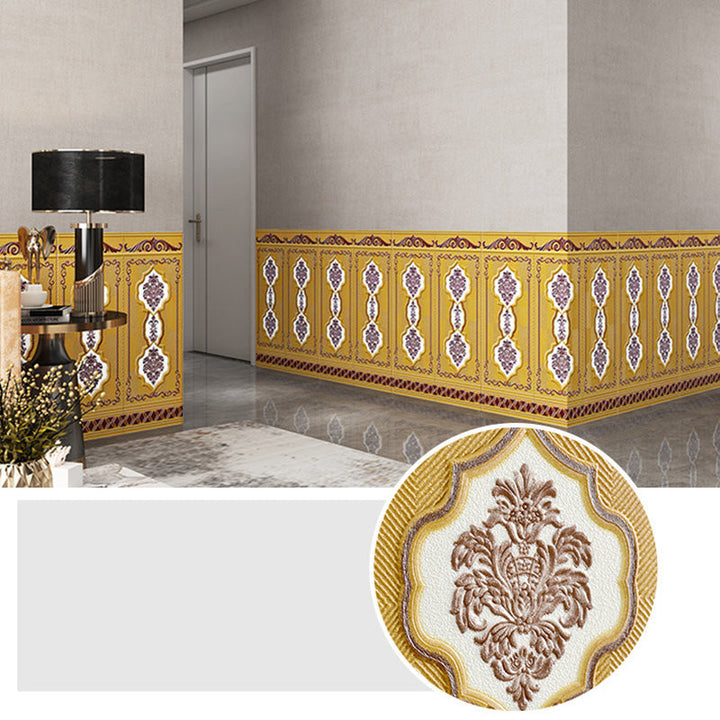 Lisslune | 3D embossed wall panel Glam style waterproof wall panel for the living room