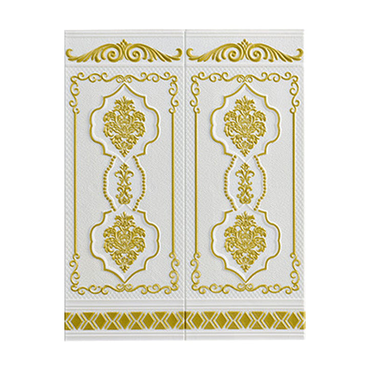 Lisslune | 3D embossed wall panel Glam style waterproof wall panel for the living room