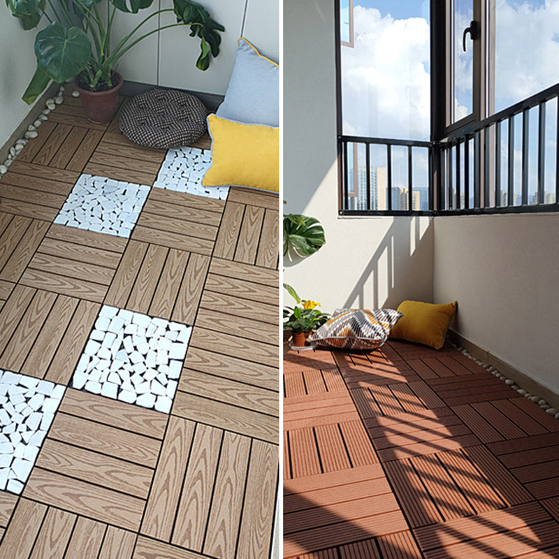 Lisslune | Modern plastic wood laminate deck outdoors, mold-resistant laminate
