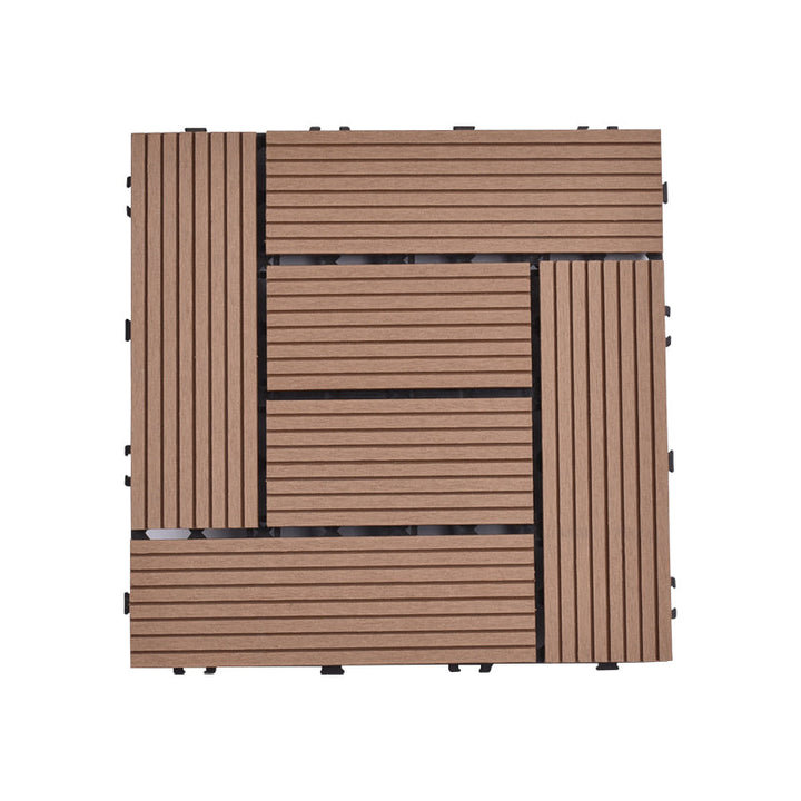 Lisslune | Modern plastic wood laminate deck outdoors, mold-resistant laminate