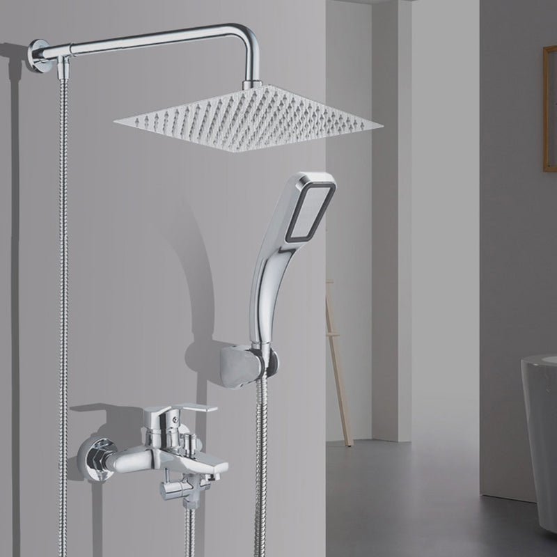 Lisslune | Modern Shower Head Combination Double Shower Head Stainless Steel Wall Mounted Shower Head