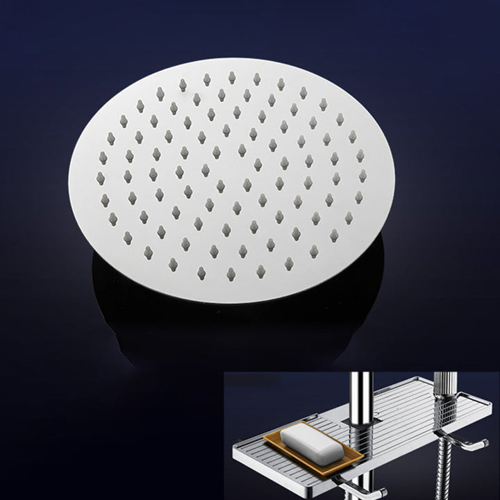Lisslune | Modern Shower Head Combination Double Shower Head Stainless Steel Wall Mounted Shower Head