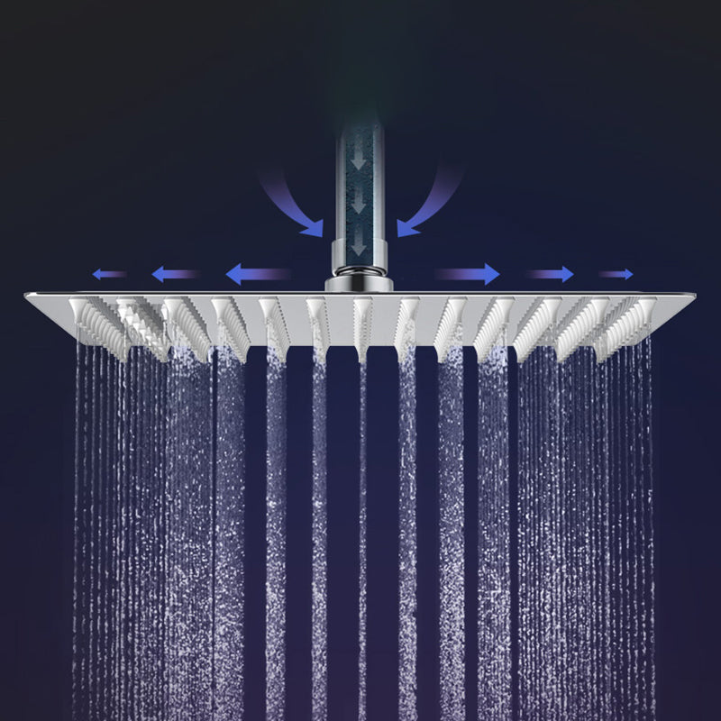 Lisslune | Modern Shower Head Combination Double Shower Head Stainless Steel Wall Mounted Shower Head