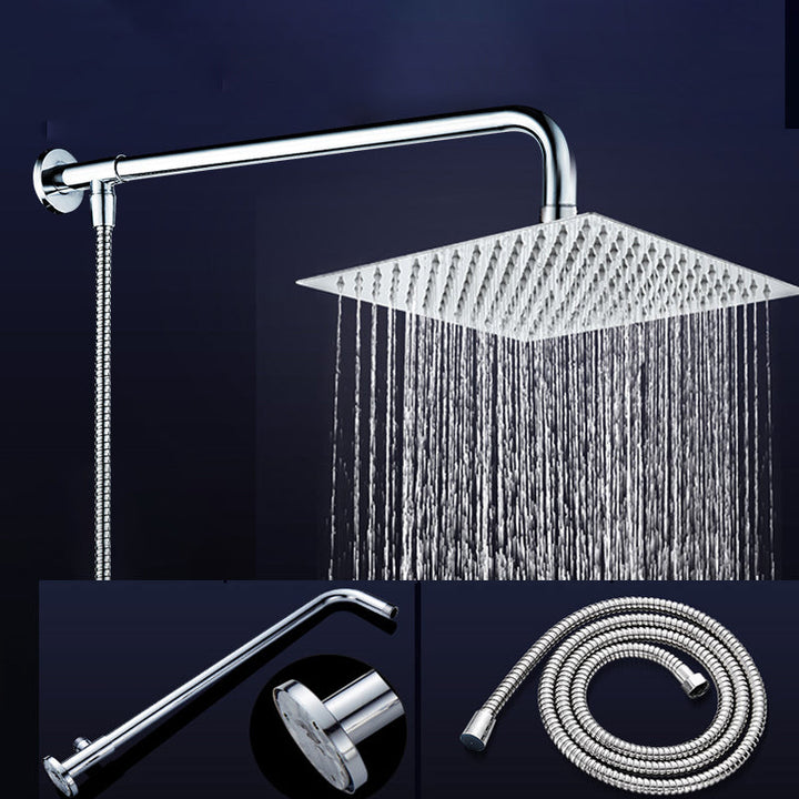 Lisslune | Modern Shower Head Combination Double Shower Head Stainless Steel Wall Mounted Shower Head