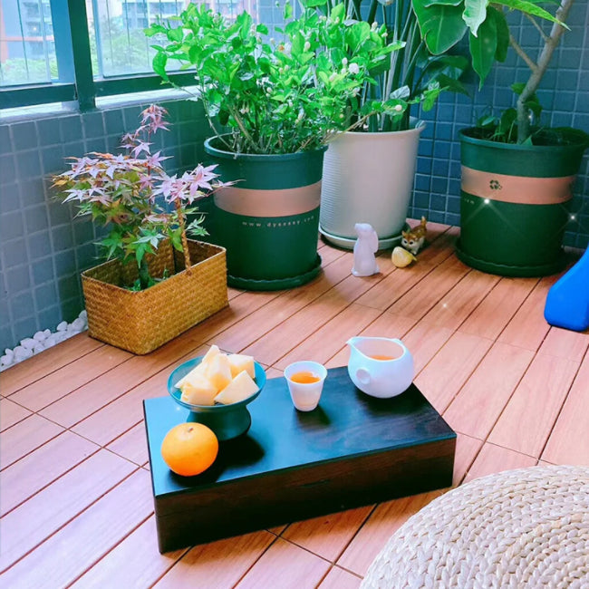 Lisslune | Outdoor Patio Wood Decking Interlocking Plank