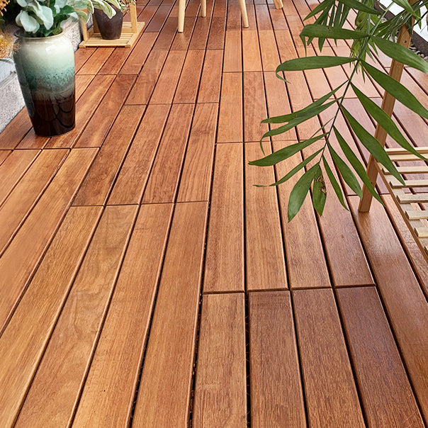 Lisslune | Outdoor Patio Wood Decking Interlocking Plank