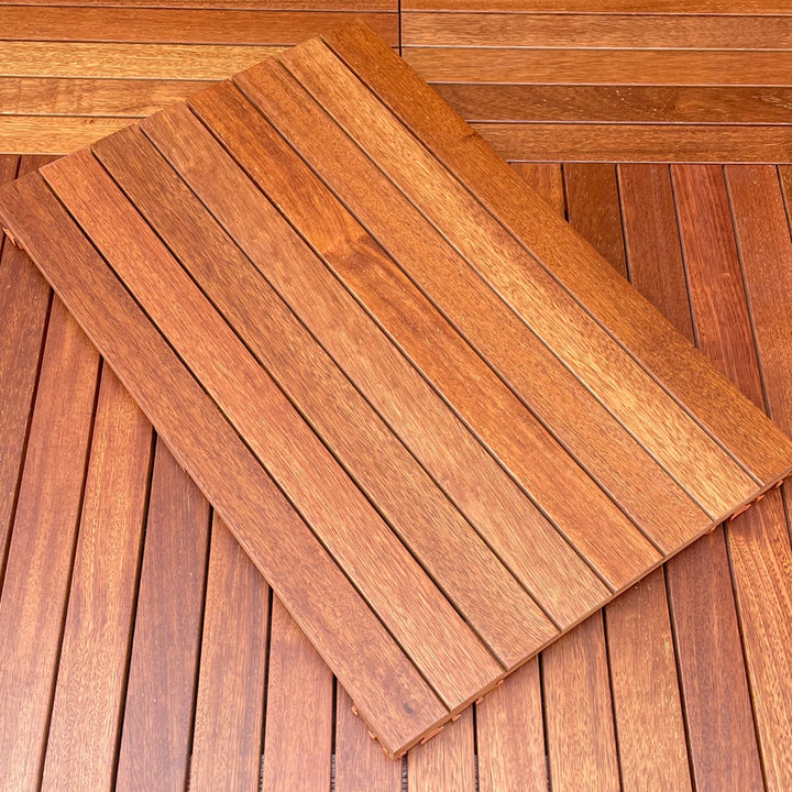 Lisslune | Outdoor Patio Wood Decking Interlocking Plank