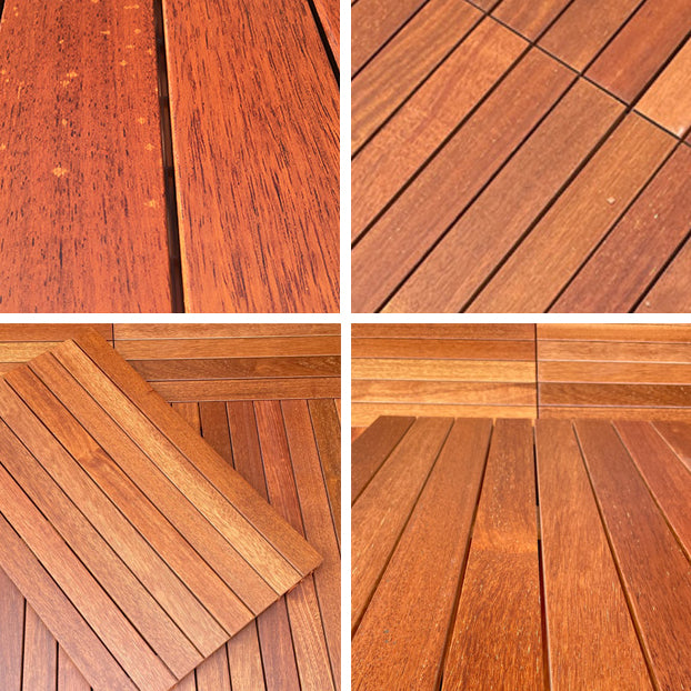 Lisslune | Outdoor Patio Wood Decking Interlocking Plank