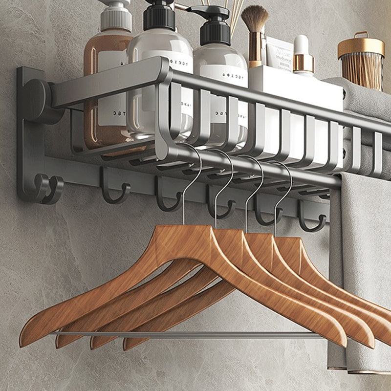 Lisslune | Modern gray aluminum bathroom accessories set