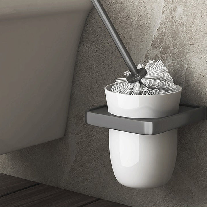 Lisslune | Modern gray aluminum bathroom accessories set