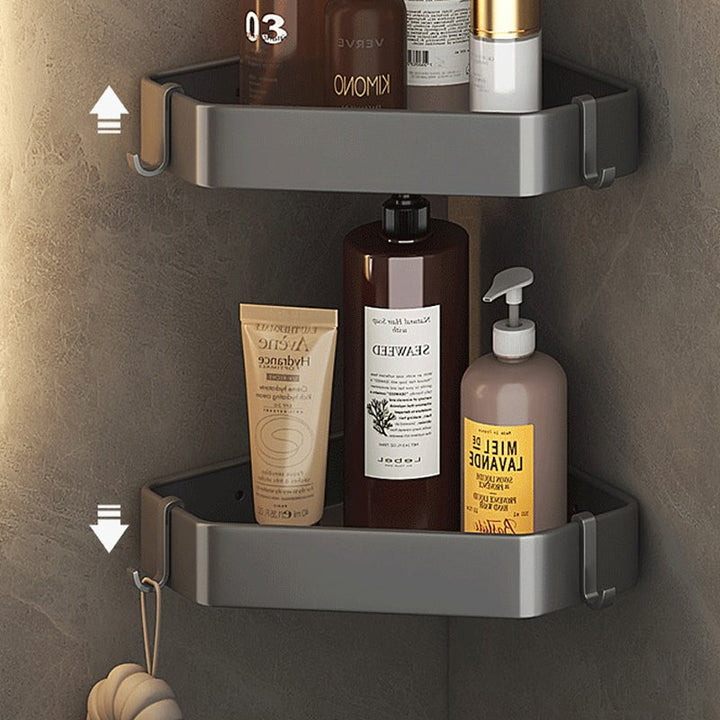 Lisslune | Modern gray aluminum bathroom accessory set