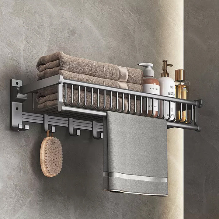 Lisslune | Modern gray aluminum bathroom accessories set