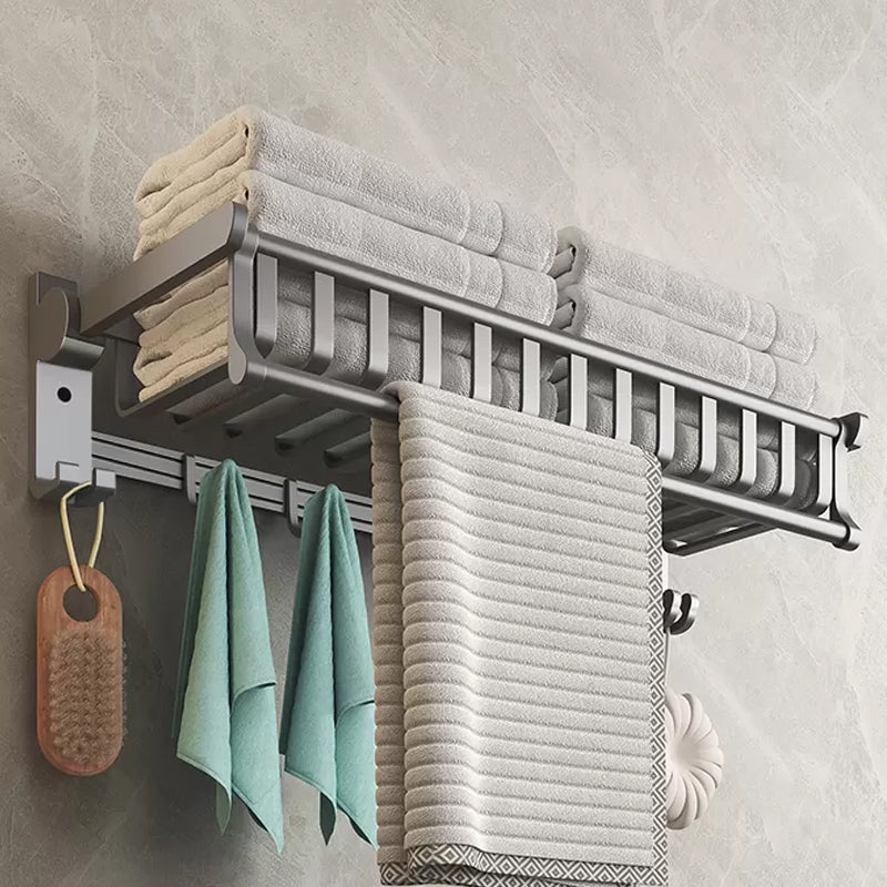 Lisslune | Modern gray aluminum bathroom accessories set