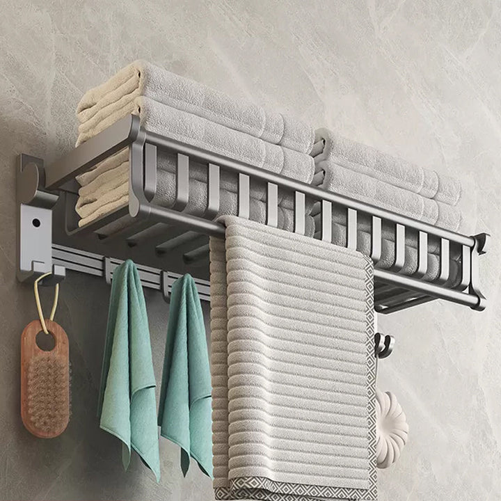 Lisslune | Modern gray aluminum bathroom accessory set