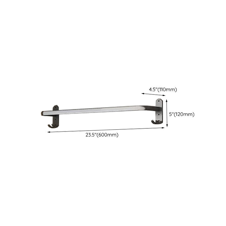 Lisslune | Modern gray aluminum bathroom accessories set