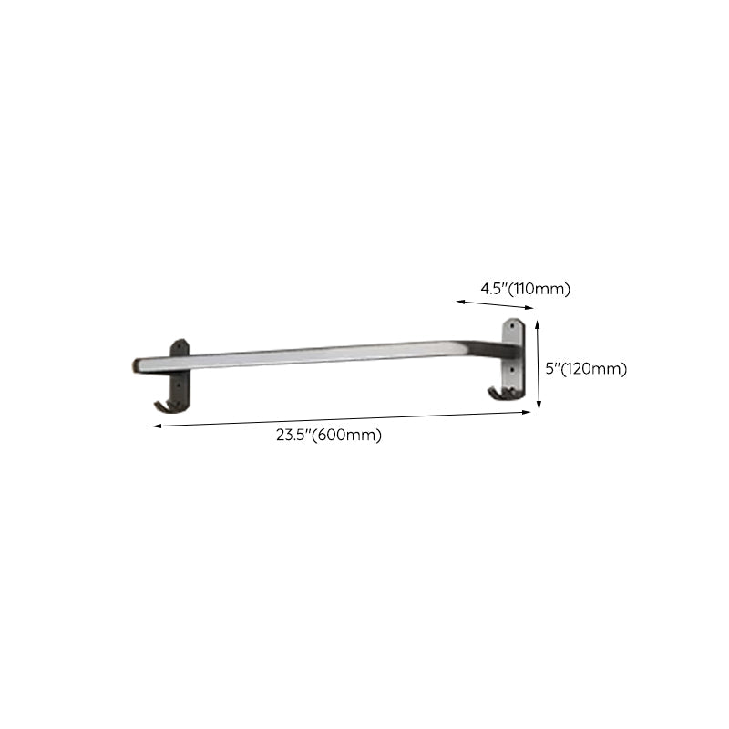 Lisslune | Modern gray aluminum bathroom accessory set
