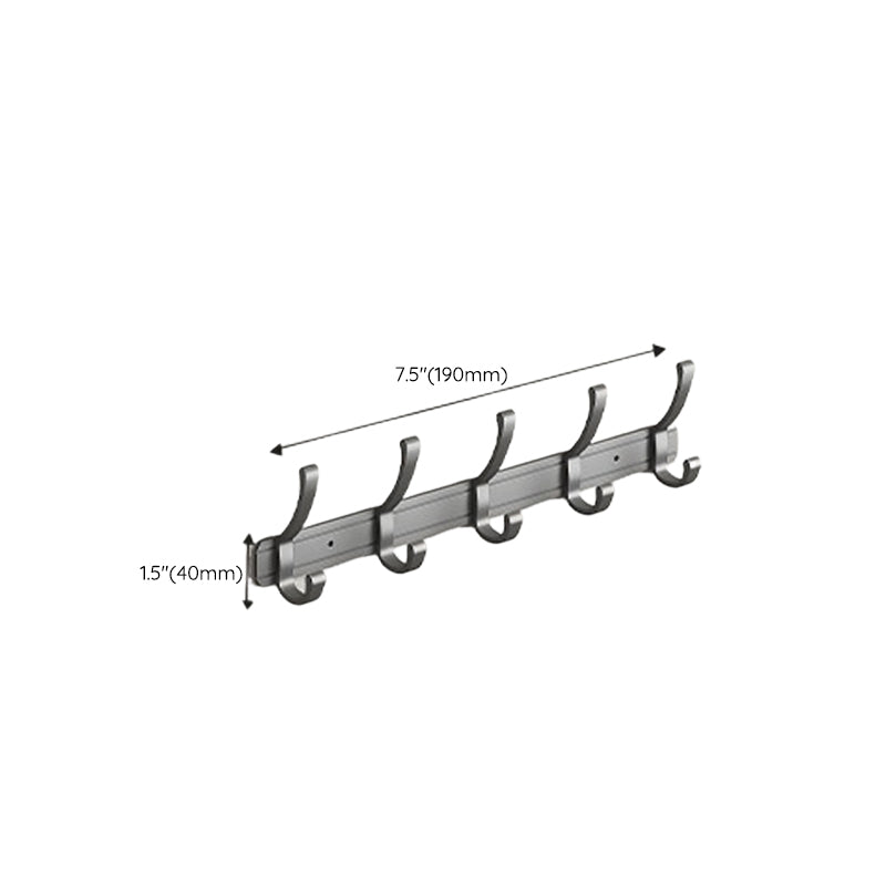 Lisslune | Modern gray aluminum bathroom accessories set