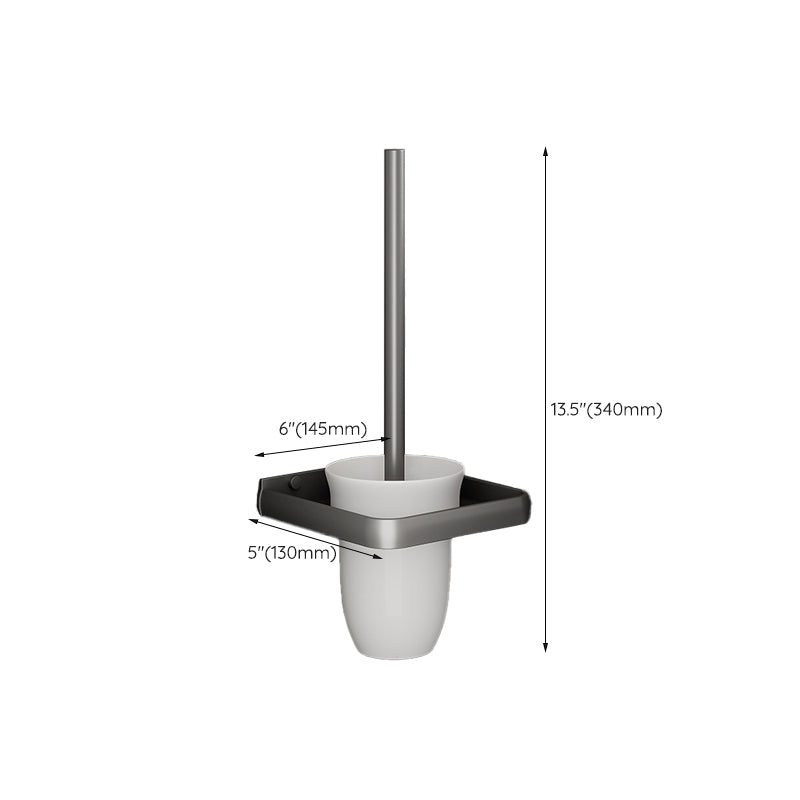 Lisslune | Modern gray aluminum bathroom accessories set