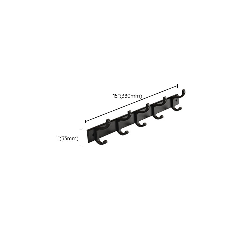 Lisslune | Matt Black 2-piece modern bathroom accessories as a single item or as a set with bath shelf