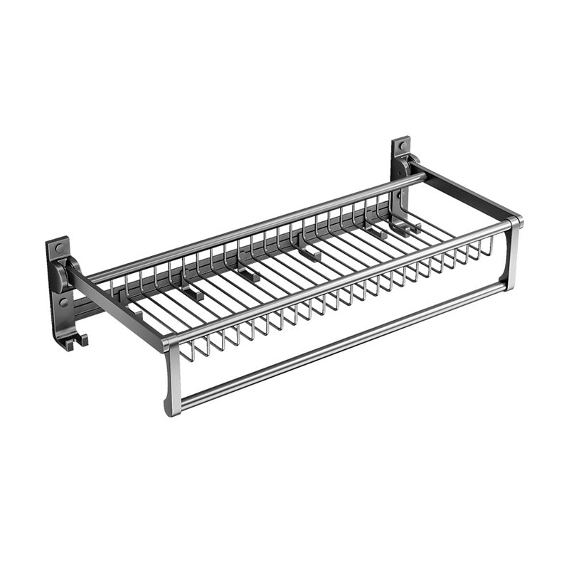 Lisslune | Gray bathroom accessories as a single item or as a set with towel holder/bathroom shelf/robe hooks