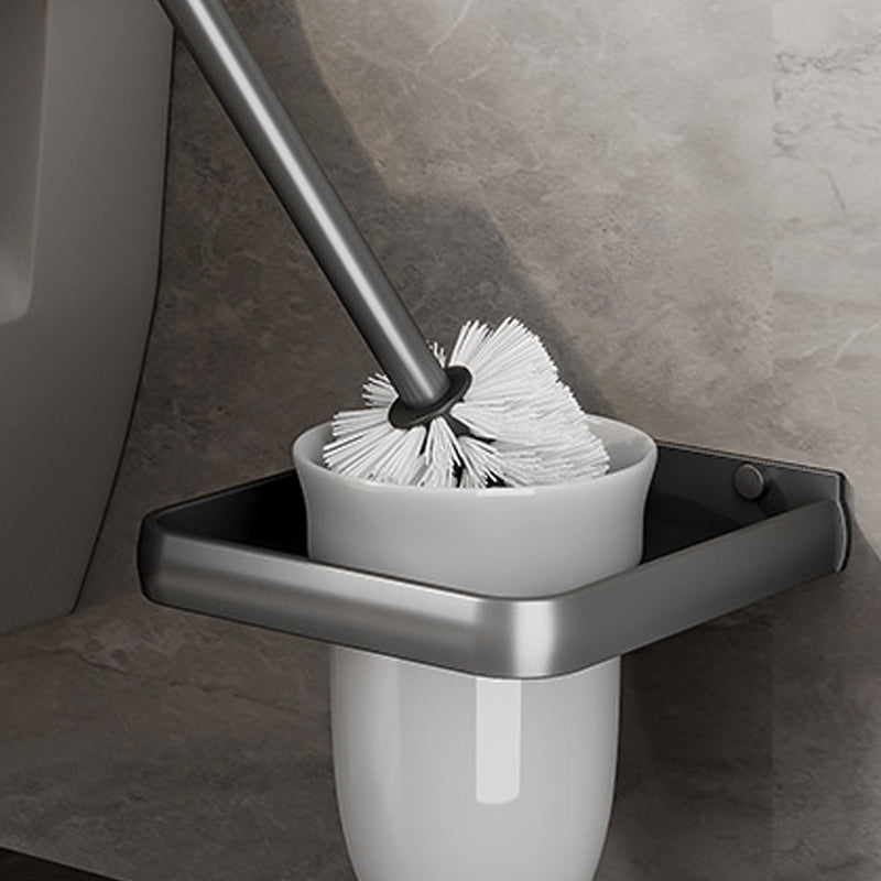 Lisslune | Gray bathroom accessories as a single item or as a set with towel holder/bathroom shelf/robe hooks